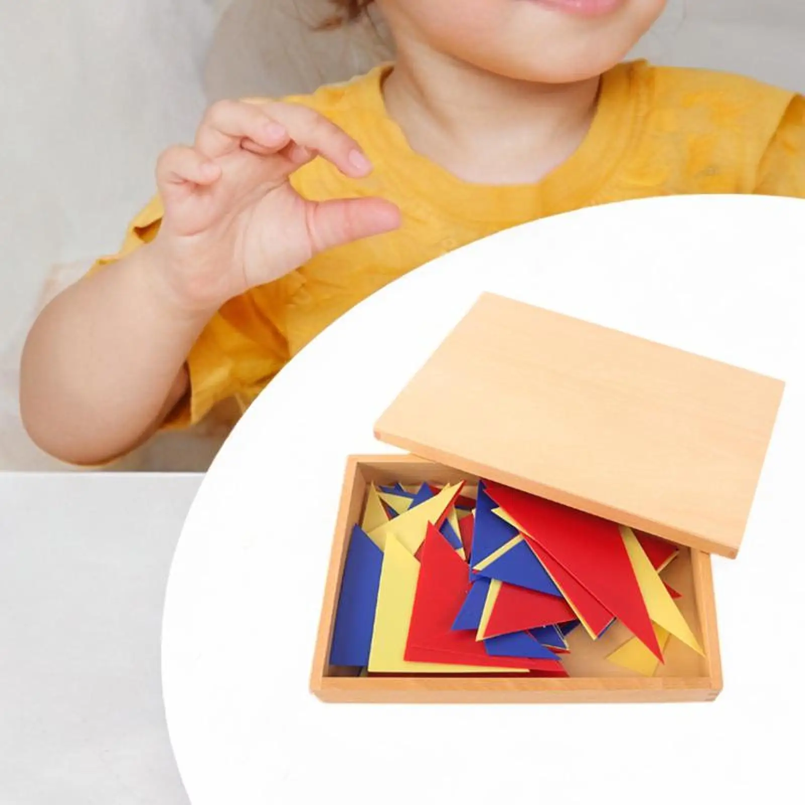 Montessori Grammar Learning Material Basic Adjective Game Portable Language Development Materials for Kindergartens Preschool