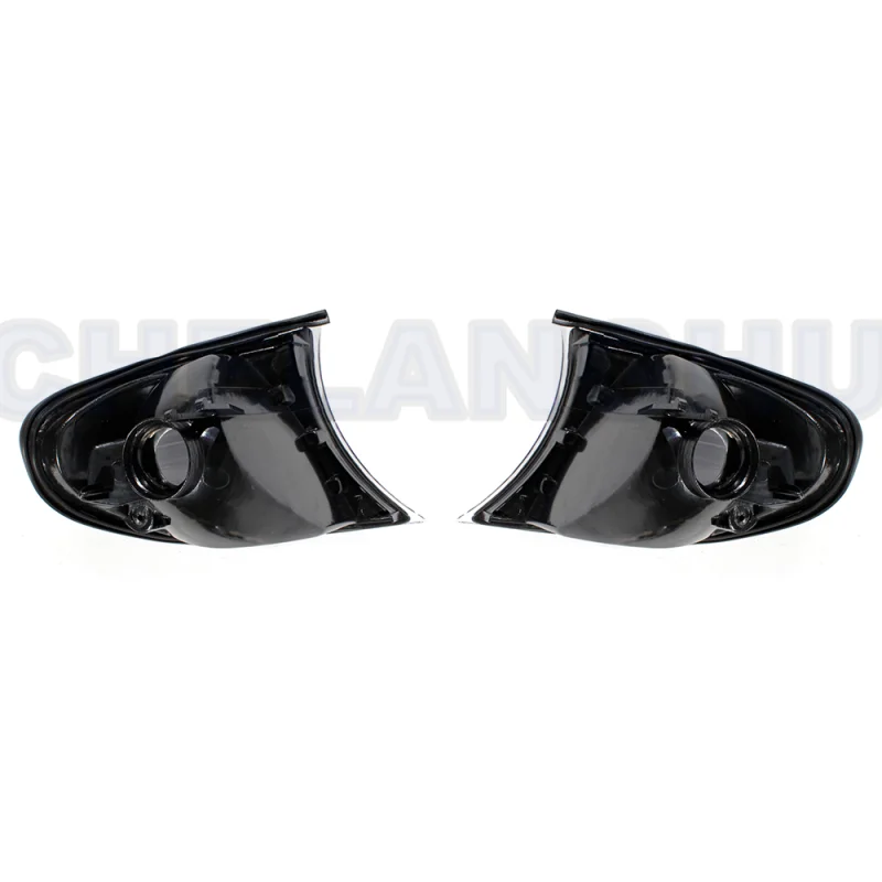 Pair Front Black Corner Light Turn Lamp 63137165860 63137165859 For BMW E46 4-Door 325i 325xi 330i 330xi 2002 2003 2004 2005