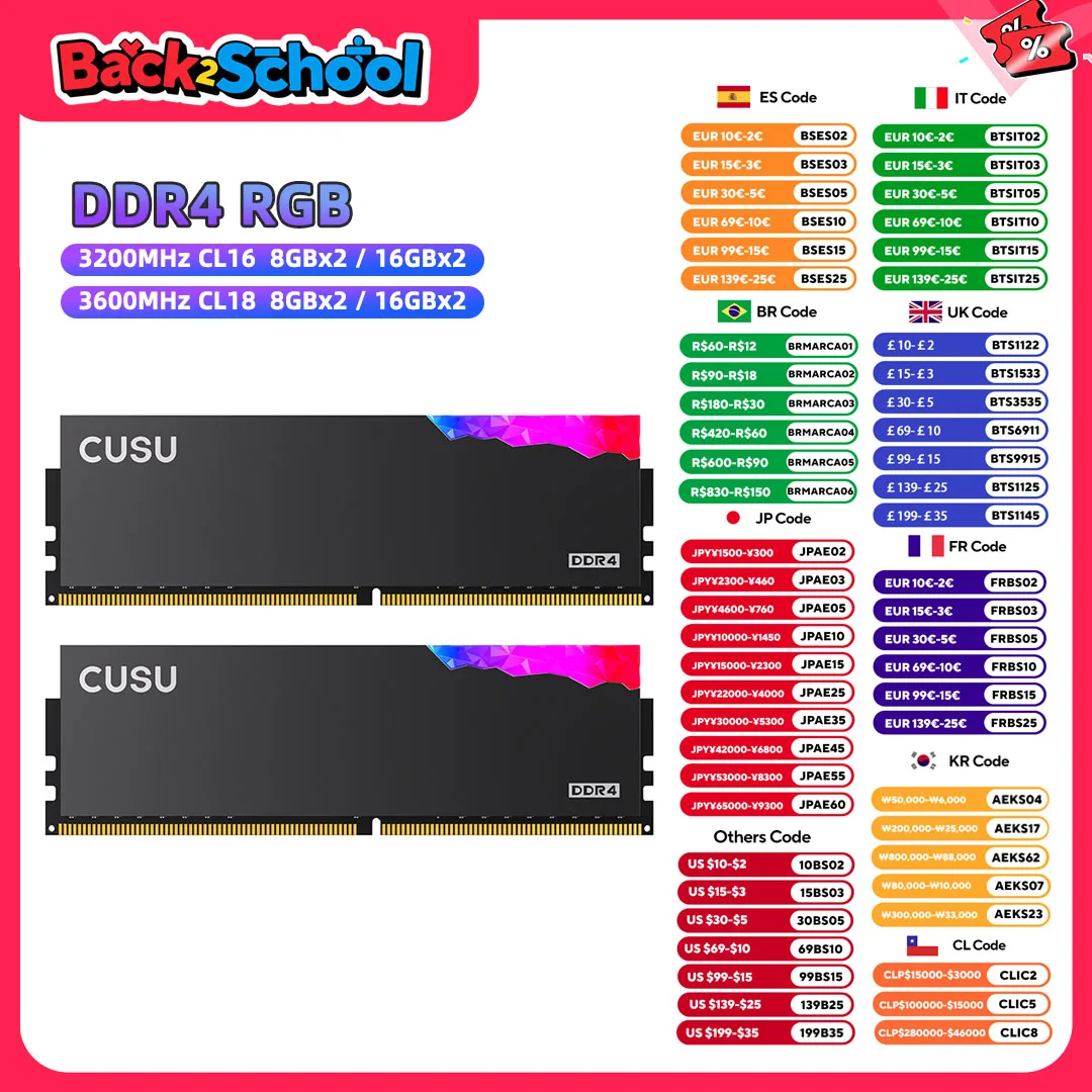 Оперативная память CUSU RGB DDR4