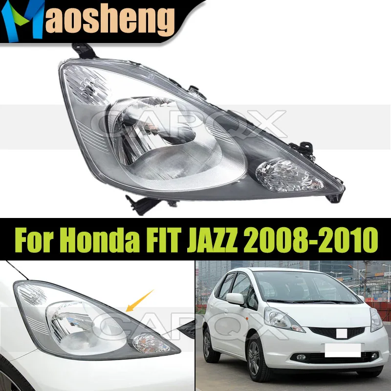 

Car Front Headlight Head Light For Honda FIT JAZZ 2008 2009 2010 Headlamp Driver Light
