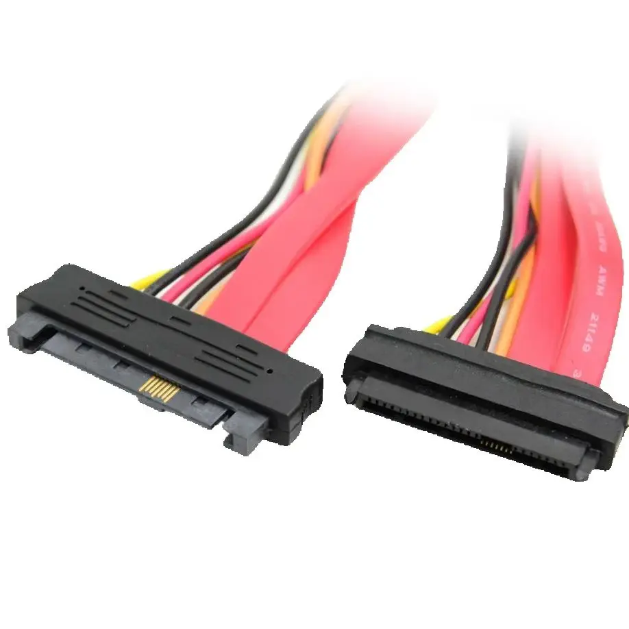 SAS disque dur SFF-8482 câble SAS 29 broches mâle à femelle câble de Date d'extension 15 cm 30 cm 50 cm 100 cm
