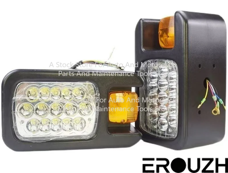 For XCMG 500K 50GN 300F 500F Loader LED Headlight 4 Hole Fixing