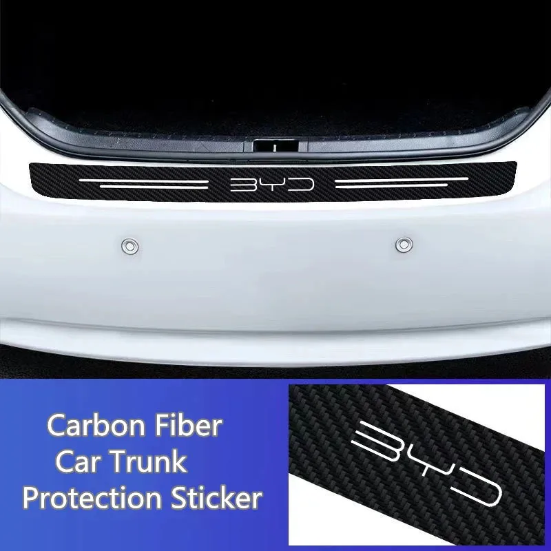 3D Carbonfaser Autoaufkleber Türeinstiegsleisten-Seitenschutz DIY Klebestreifen für BYD F3 E6 Yuan Plus Atto F0 G3 I3 Ea1 Song Max – Detail 3