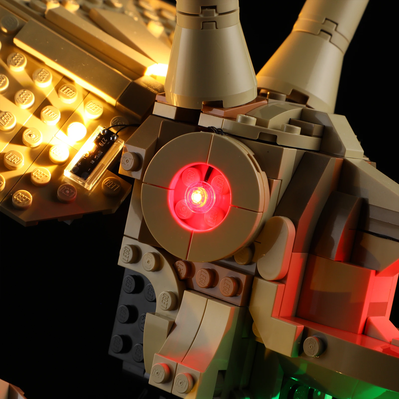 (เฉพาะไฟ LED ไม่มีตัวต่อ) 76969 ฟอสซิลไดโนเสาร์: ไอเดียโครงกระดูกไทรเซราทอปส์ (ไม่รวมชุดตัวต่อ)