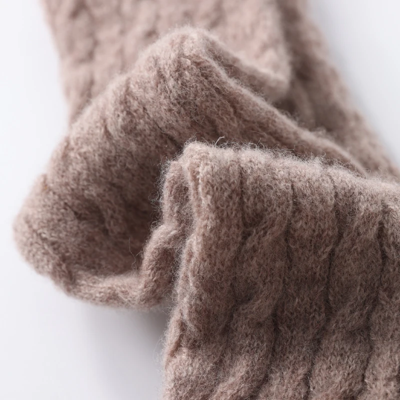 2025 NEUE handschuhe mit Perlenverzierung und gestapelten Ärmeln – 100 % Wolle, 3 einfarbige Damen-Armstulpen