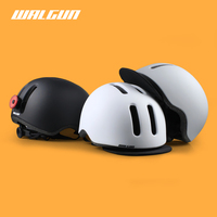 Ultra-light helmet for city riding With brim cycling topee Riding equipment leisure riding Riding a helmet with lights at night