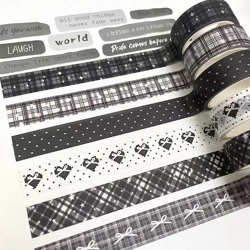 1,5 cm x 5 m Retro-Themen-Washi-Tape mit Blumen- und Karomuster für DIY-Scrapbooking, Journal, Handarbeiten, Geschenkdekoration. – Detail 10
