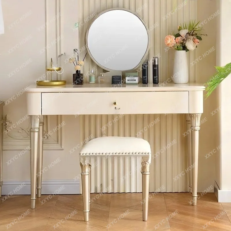 XX Modern minimalist master bedroom dresser light luxury solid wood makeup table multifunctional table high sense