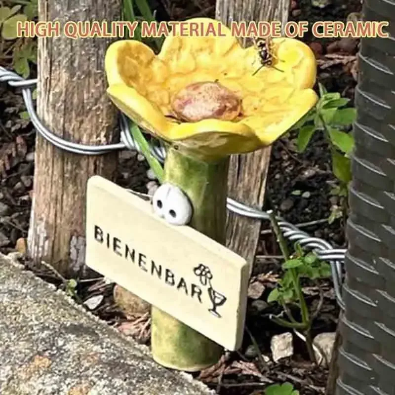 ديكور حديقة هاملبوب غريب الأطوار - حصة على شكل زهرة مع عيون جوجلي، زخرفة فريدة من نوعها في الحديقة والحديقة