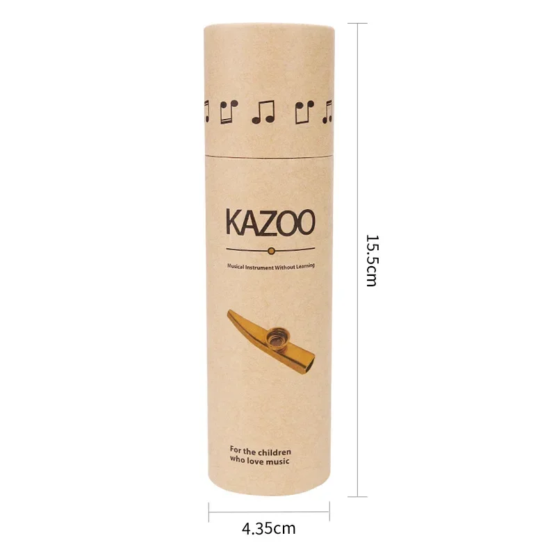 1pcs Kazoo Box Metal Kazoo Paper Storage Holder for Mouth Blowing Musical Instrument Accessories Organizer