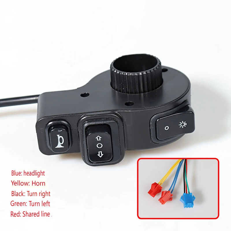 3 In1 オートバイスクーターハンドルバーホーンウインカーヘッドライトコントローラスイッチオートバイ修正部品ハンドルバースイッチ