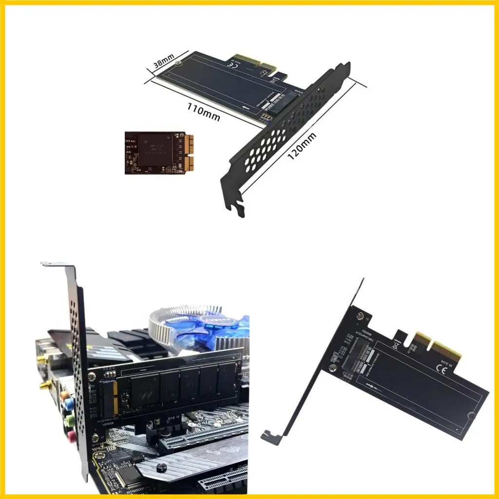 

PCIExpress 1X 4X to 12+16 Pin SSDs Adapters 2013-2017 Models