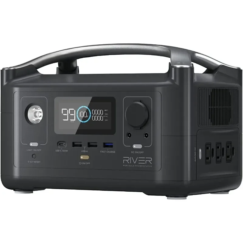 home.288Wh Portable Power Station, Outlets & LED Flashlight, Fast Charging Silent Solar Generator (Solar Panel Optional)