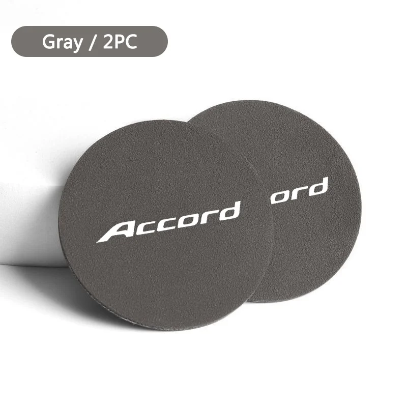 Fashion 2Pcs Car Coaster Water Cup Mat Auto Interior Accessories For Honda ACCORD 7th 8th 9th 10th 2003 2007 2010 2014 2022 2021