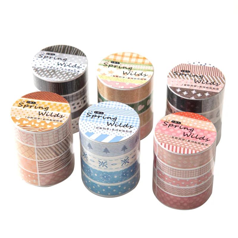 6pcs/1lot Decorative Adhesive tapes Chunye Weaving Dreams paper masking tapes Junk Journal Scrapbooking stikcers Paper Japanese