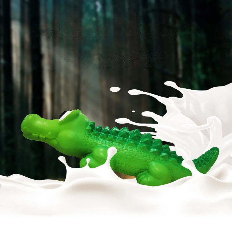 Latex Crocodile Pet Dog Toy Squeaky Sound Training Toys Teeth Cleaning Chew Toy Pets Interactive Play Supplies Pet Accessories