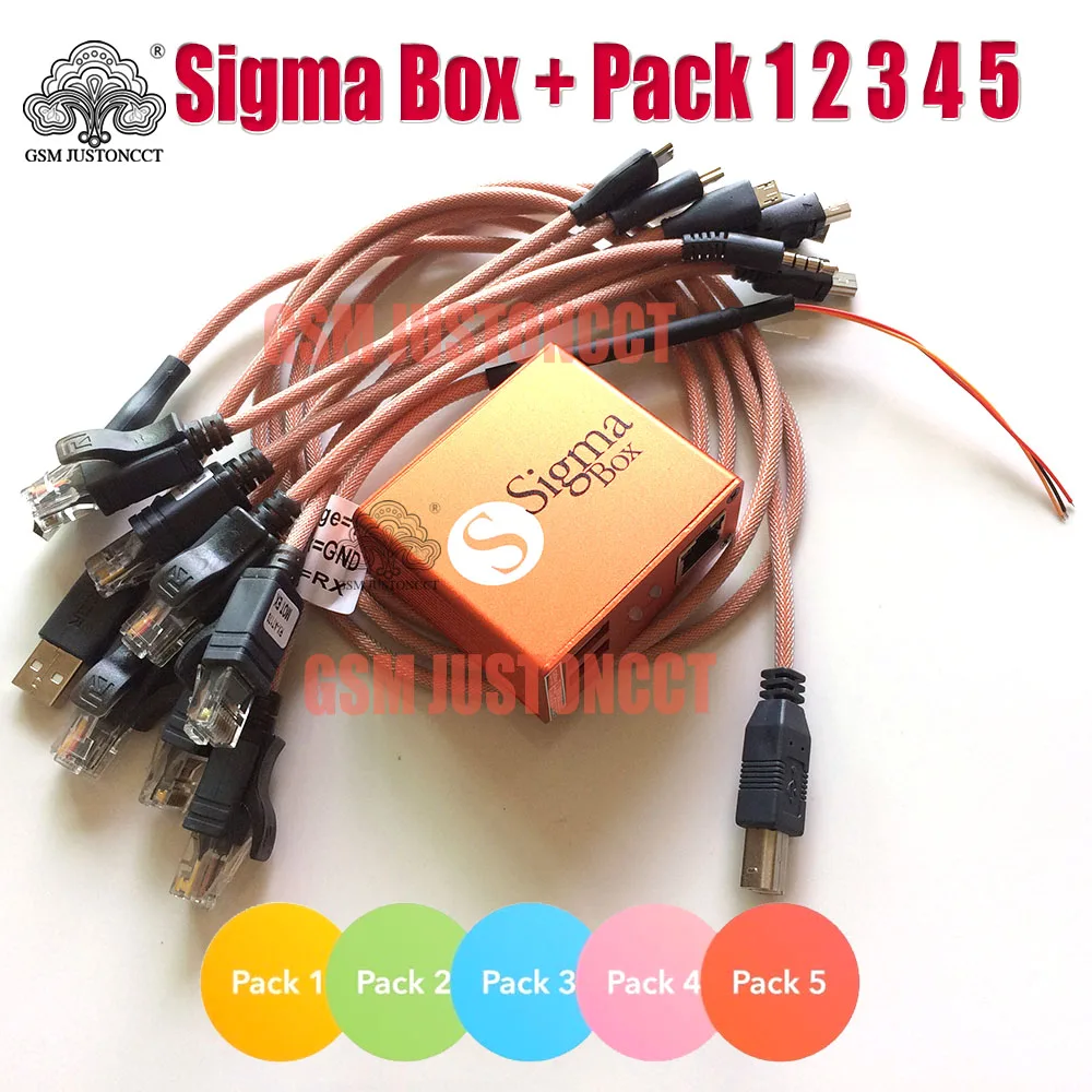 

2024 Newest Sigma Box Original Sigma box with 9 Cable with Activation Pack1+Pack2+Pack3 + Pack4 +Pack5 update