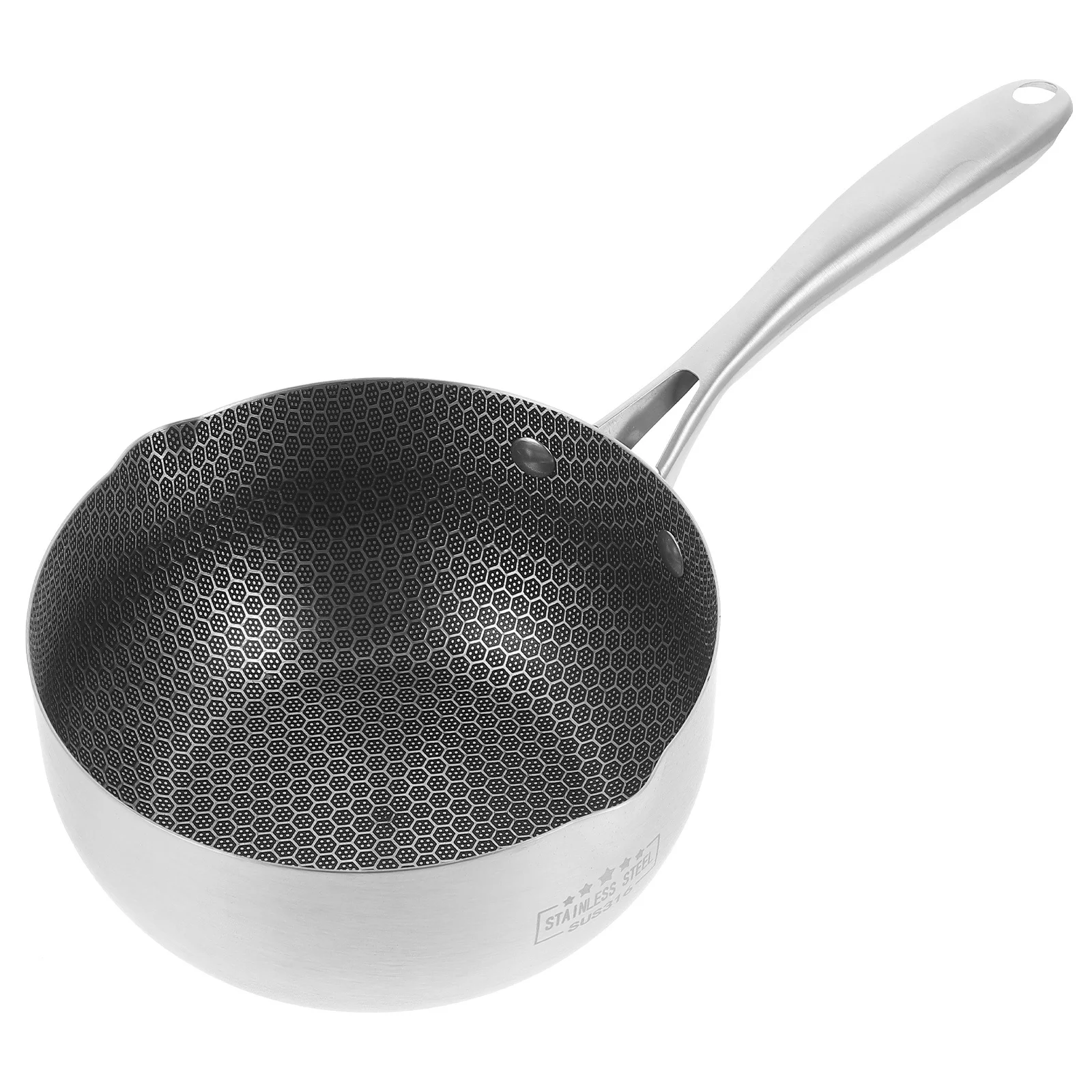 

Stainless Steel Pot Small Frying Pan Honeycomb Non-Stick Skillet For Eggs Fry Pan Kitchen Cookware Stove Top