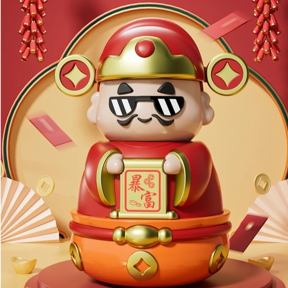 Savings Tank The God of Wealth Piggy Bank Decorative Openable Chinese God Ornaments Cartoon Good Symbolism Cartoon Money Boxes