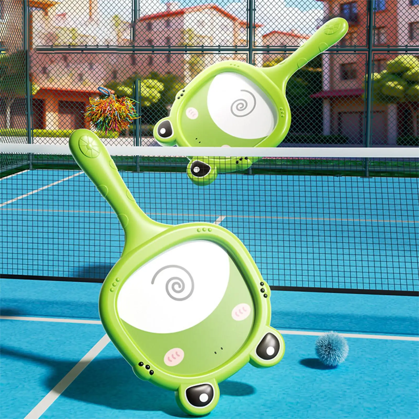 

Tennis Racket For Kids Frog Shape Sports Racquet Tennis Racket For Indoor Outdoor Beach Playground Garden Yard Boys Girls