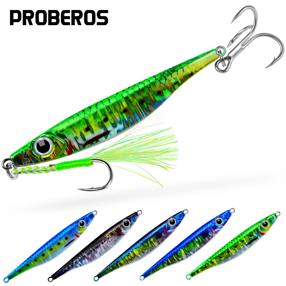 Probe ros 1 pc schnell sinkende Jigging-Angel köder 10g-40g Metall köder Remote Distance Cast Emulation künstliche Fisch köder