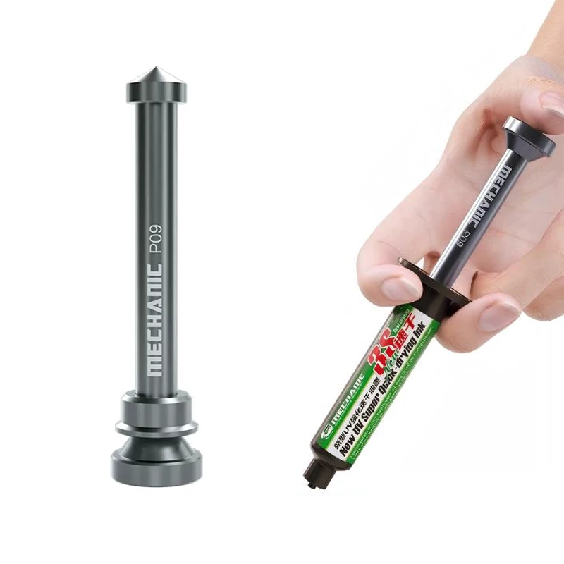 ميكانيكي P09 سبائك الألومنيوم لحام لصق موزع الطارد أدوات الدفع الأشعة فوق البنفسجية لحام قناع الحبر الداعم انتهازي الملحقات