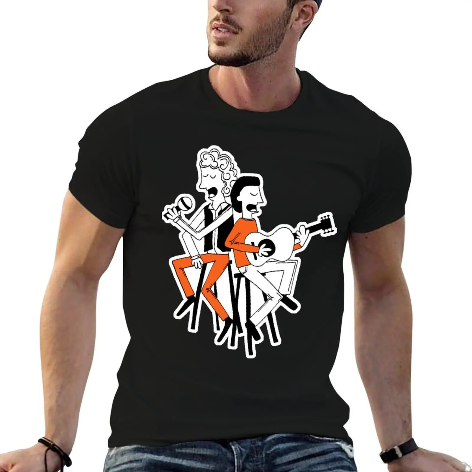 Music Vintage Simon And Garfunkel Gift Music Fans T-Shirt man t shirt baggy shirts men clothes