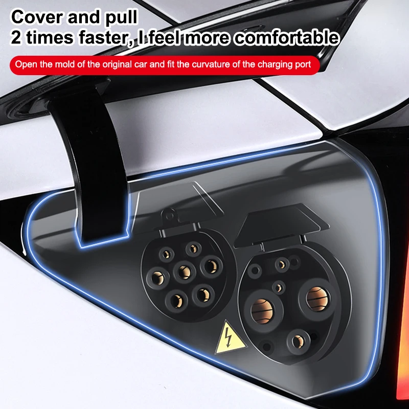 

1Pcs For Model 3 Y Highland Juniper 2021-2025Charger Port Cover Outdoor Rainproof Protection Dustproof Covers Accessory