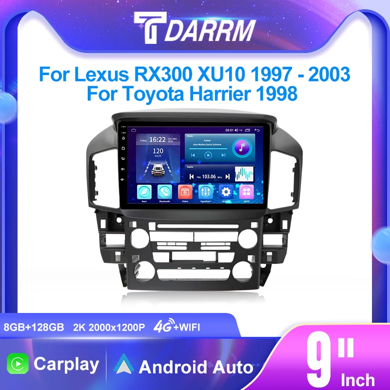 

Car Radio Android Multimedia Auto Player Navigation Carpaly Screen For Lexus RX300 XU10 1997-2003/For Toyota Harrier 1998