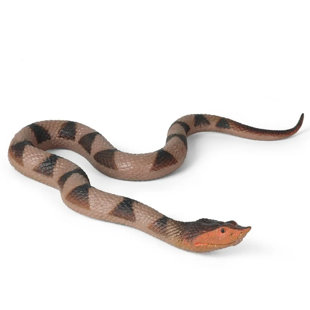 

Reptile Animal Snake Action Figures Python Cobra Educational Rattlesnake Model Soft TPR Elastic Simulation Snake Halloween Trick