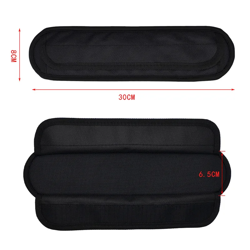Black Weight Reducing Shoulder Pad Dual Backpack Stress Reducing Wider Weight Reducing Schoolbag Shoulder Strap Instrument Shoul
