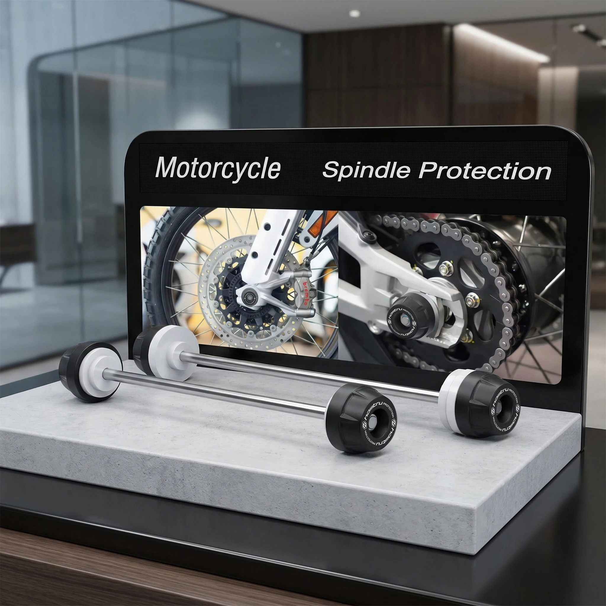 

For Honda NT1100 2022-2025 Motorcycle Spindle Bobbins Axle Protection Set - Premium Guard for Smooth Riding Experience