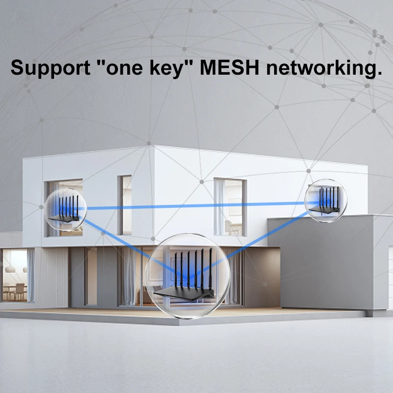 جيجابت MT7981B Cotext-A53 Openwrt نقطة وصول ثنائية النطاق ARM Big 3000Mbps VPN 2T2R MU-MIMO Mesh Router Wifi 6 Home Router