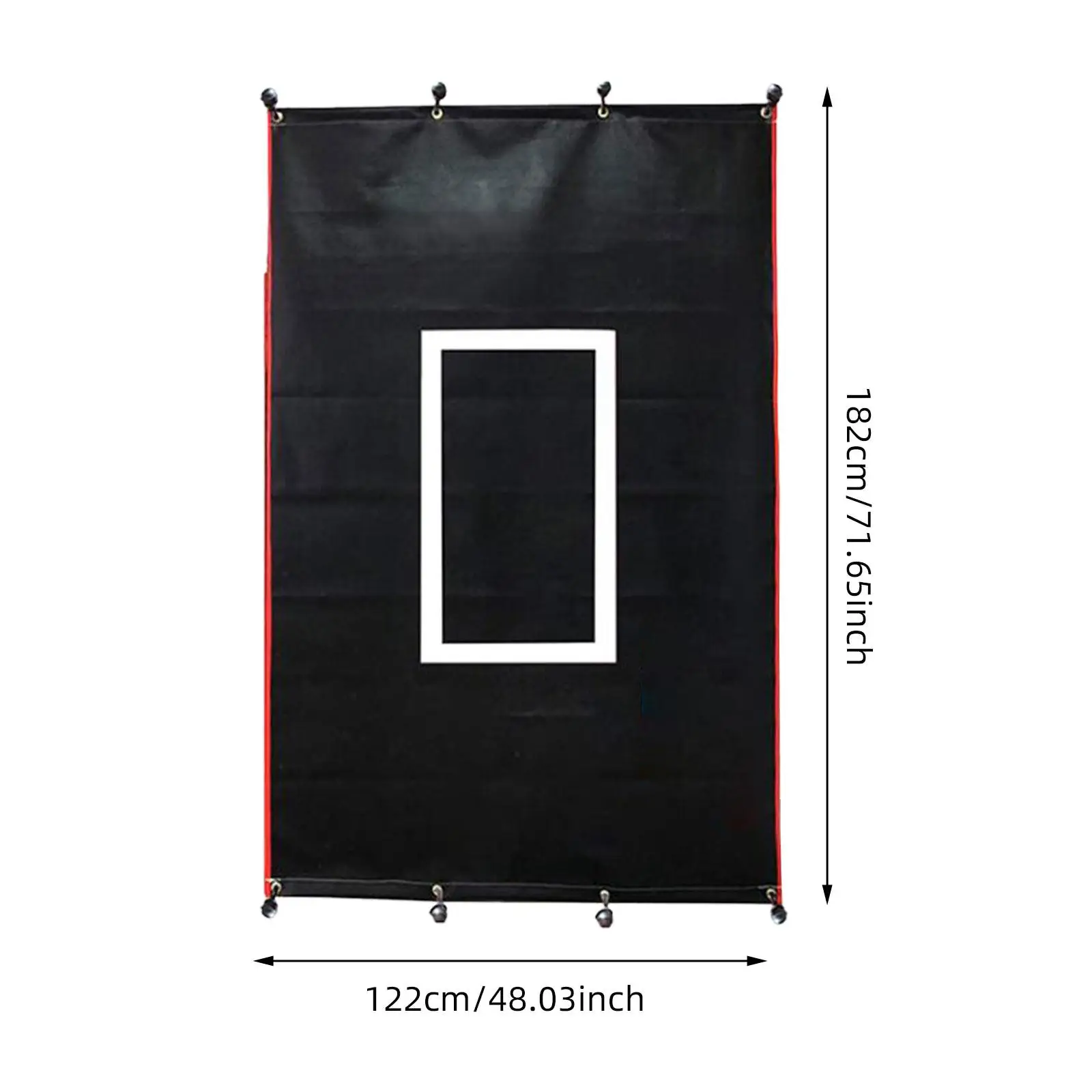 

Baseball Pitching Target Black PVC Backstop Net for Batting Cage Professional Training and Softball Accessories