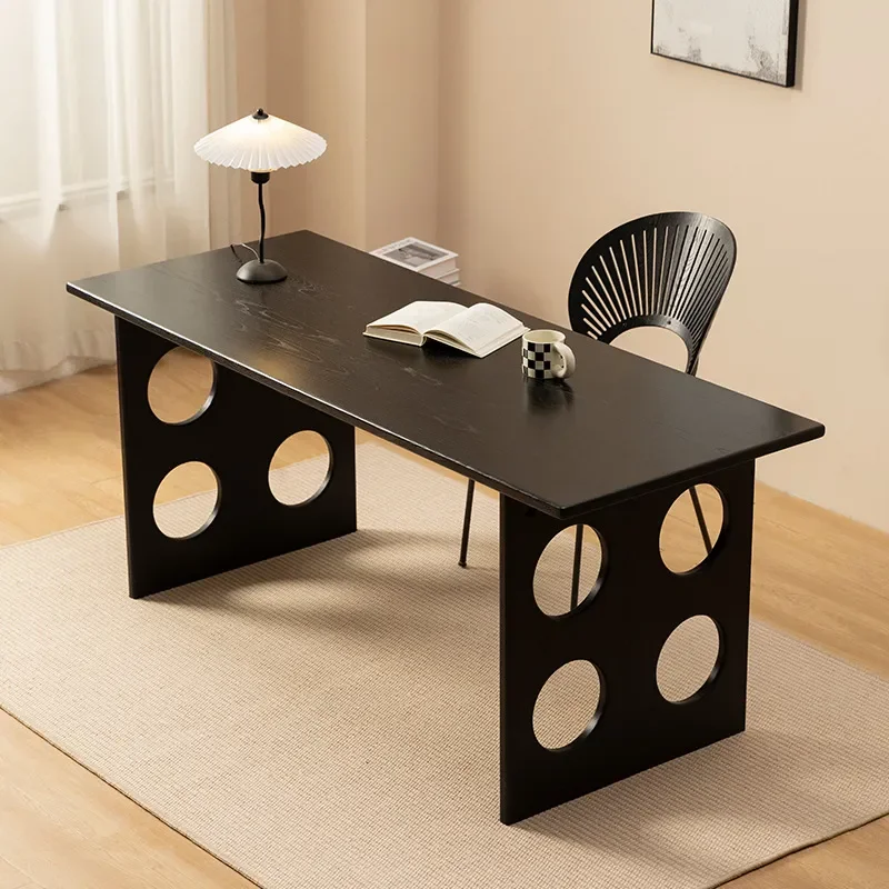 Modern Simple Ash Cherry Wood Desk Medieval Designer Log Style Home Color Office Writing Table