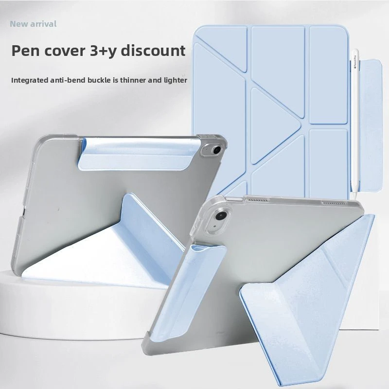 Y-Fold PC-Hülle für iPad Pro 11 Mini 6 10.2 10.9 mit Auto-Wach-/Schlaf-Funktion Stoßfeste Hartschale – Detail 1