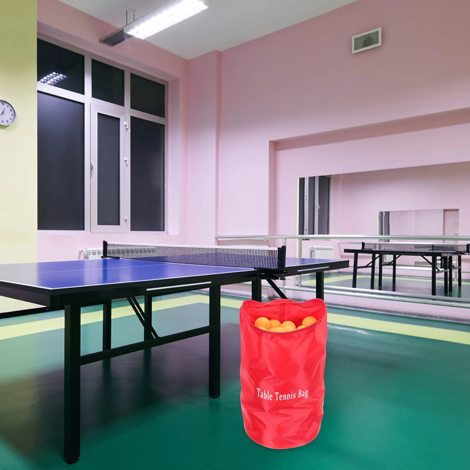 

Table Tennis Bag Large Capacity Pingpong Ball Holder Portable Reusable Sports Ball Storage Pouch Training Equipment