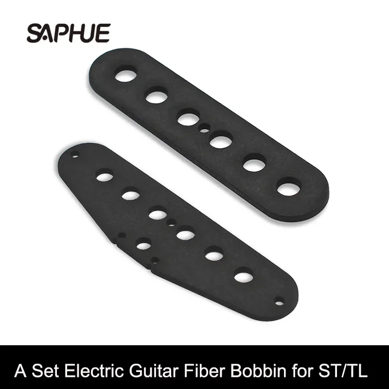 A set of Pickup DIY Parts Fiber Bobbin for ST TL Guitar Pickup DIY Kits Single Coil Pickup Black