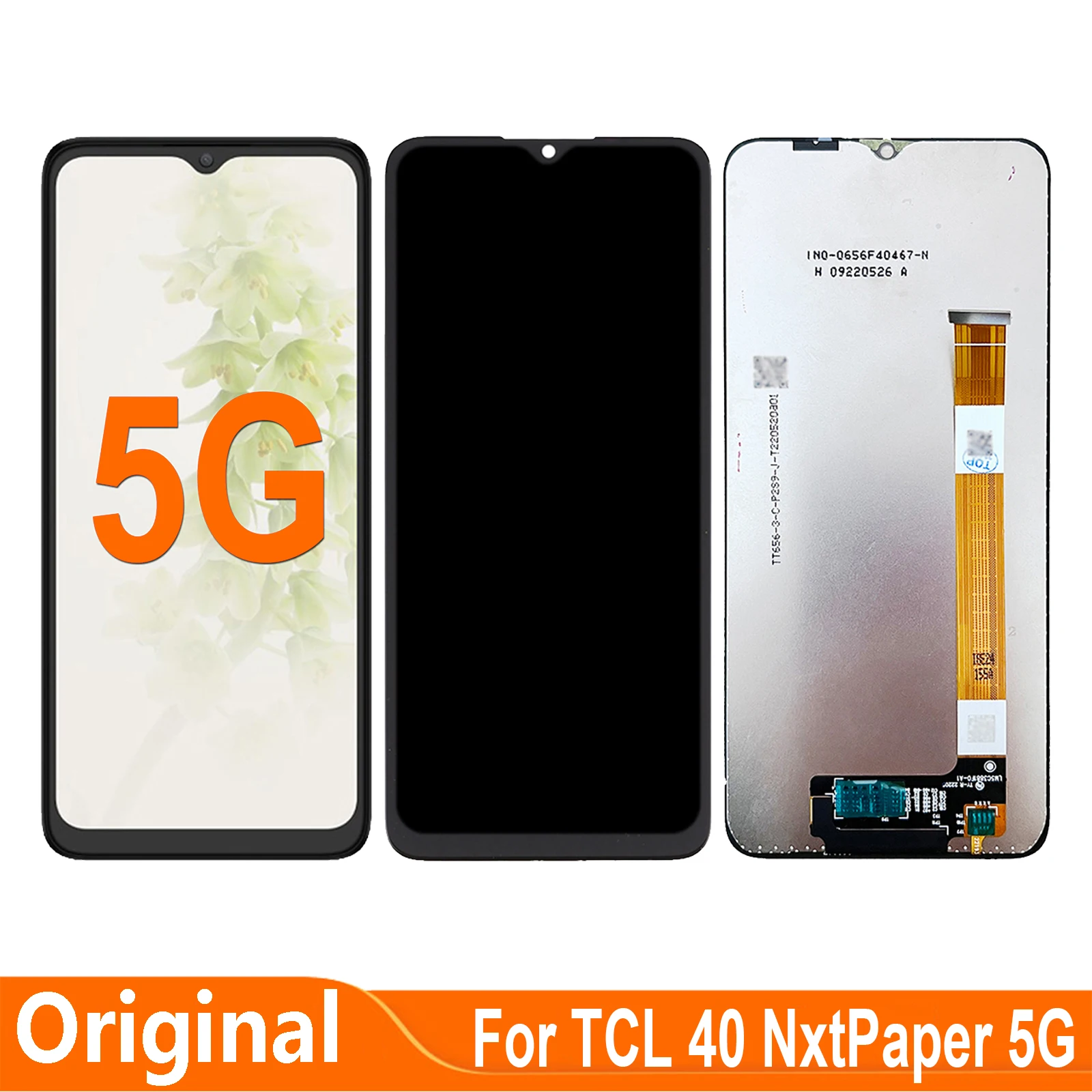 

6,6 ''для TCL 40 NxtPaper 5G LCD Display кодирующий преобразователь сенсорного экрана в сборе Parts