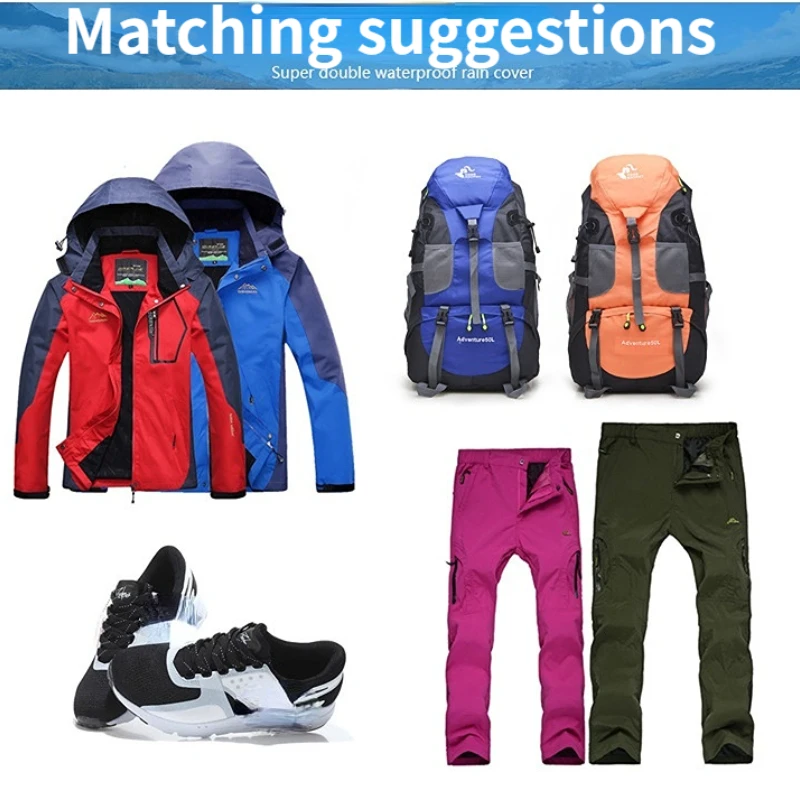 Picnic Camping Backpack Large Capacity Outdoor Sports Bag Multifunctional Waterproof And Load-Reducing Backpack