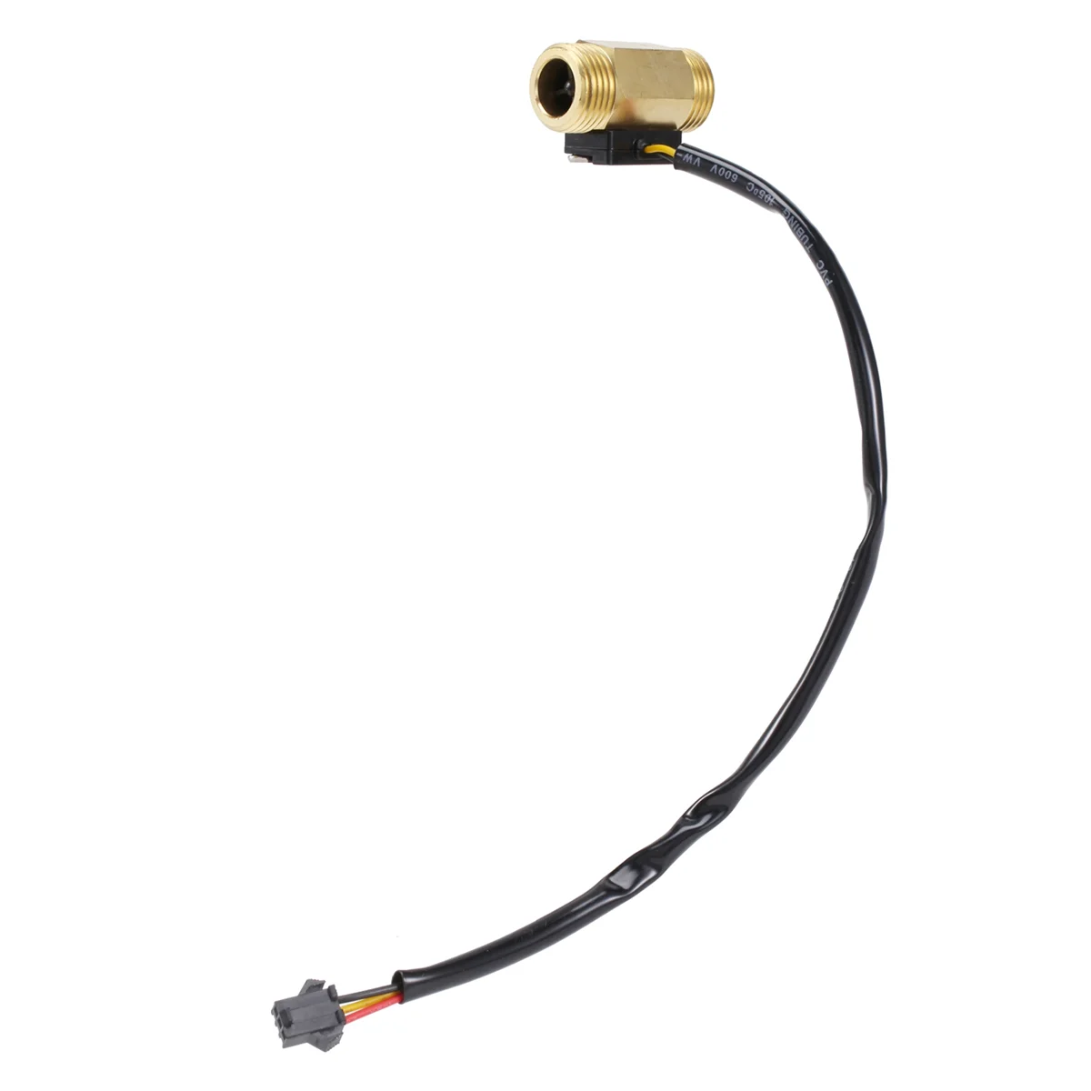1 pezzo del Yf-B1 sensore di flusso d'acqua della turbina G1 / 2 pollici ottone elettromagnetico interruttore Hall In linea filettatura maschio 1-25 L/Min