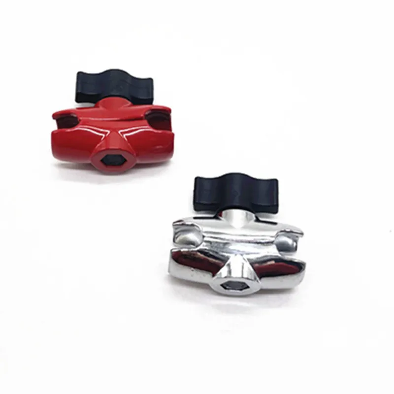 

B Size Short Double Socket Arm Silver/red for Ram Mount for Phone Holder Windshield/Dashboard Car Mounting