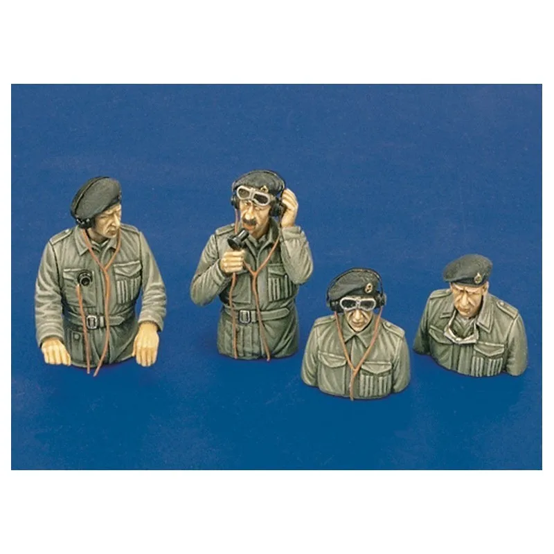 1/35 Scale Resin Figure Model Kit British Tank Crew Historical Military Hobby Miniatures Mini Unassembled and Unpainted N643