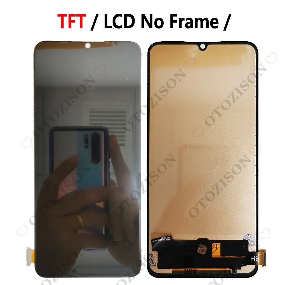 Reno3 LCD With Frame For OPPO Reno3 LCD 5G PCHM30 4G CPH2043 Display Touch Screen Digitizer Sensor Assembly Reno 3 Replacement