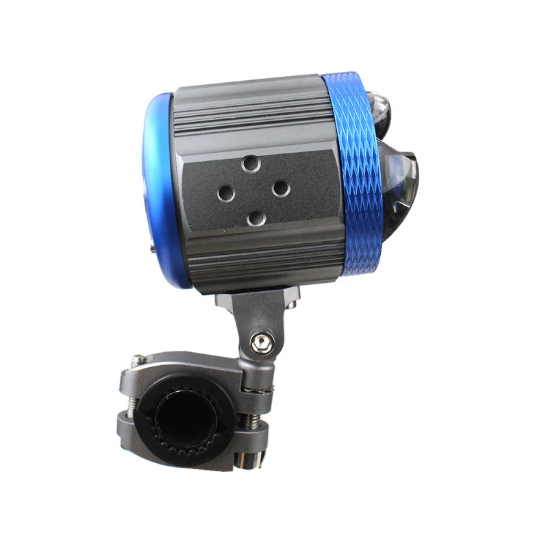 For Motorcycle Spotlight with Wiring Harness, High and Low Beam, Dual Color Modified , Flashing Headlight Super Bright LED