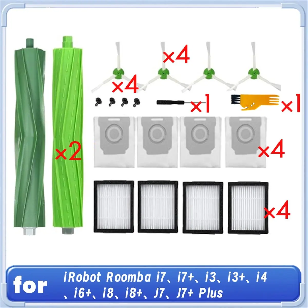 

Для робота-пылесоса I7, I7+, I3, I3+, I4, I6+, I8, I8+, J7, J7+ Plus, боковая щетка HEPA-фильтр, накладка для швабры, мешок для пыли