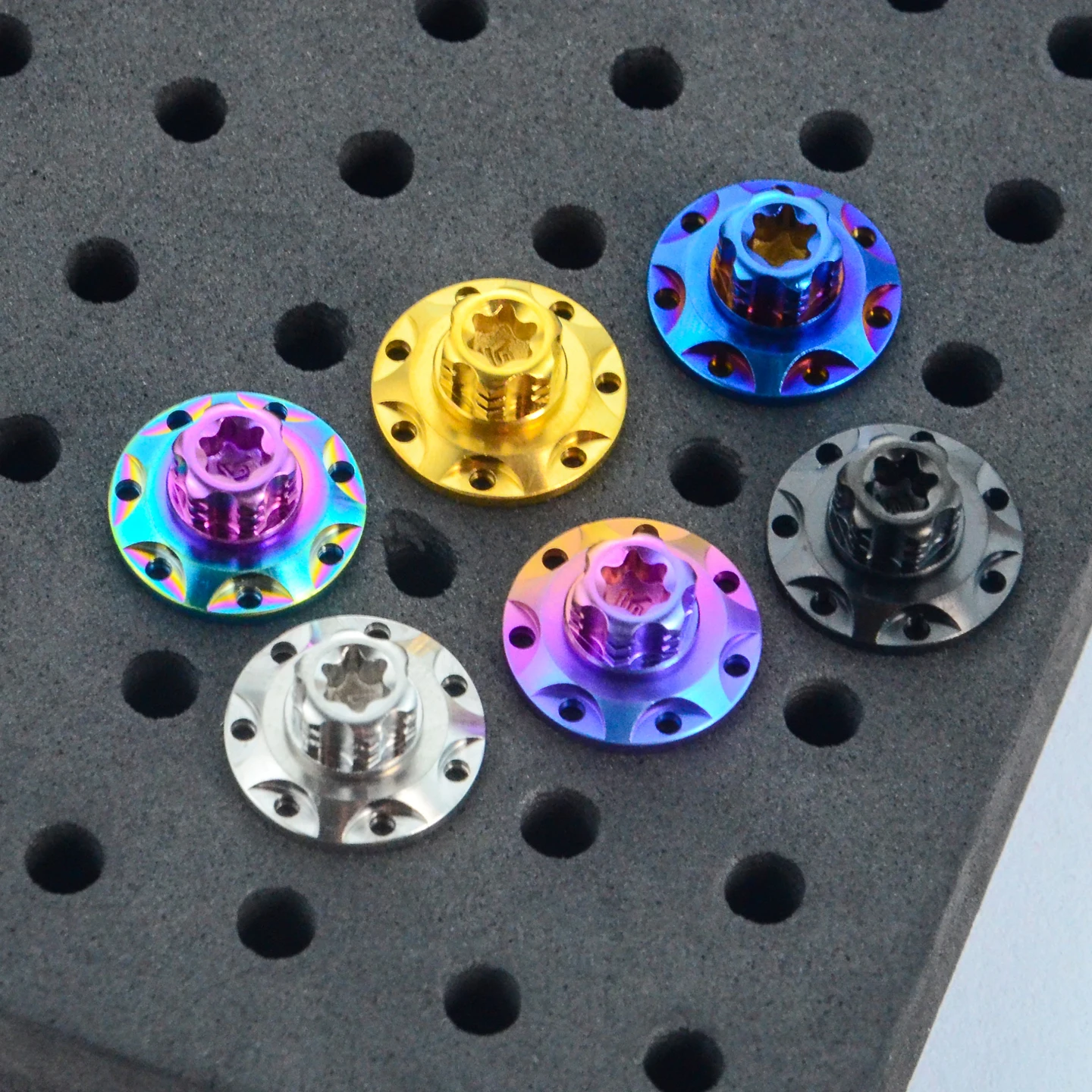 AliExpress TAIMEILI Titanium Alloy Inner Plum Blossom Head Bolts With Petal Washers M5/M6/M8 Motorcycle Bike Mod Fasteners 1Pcs