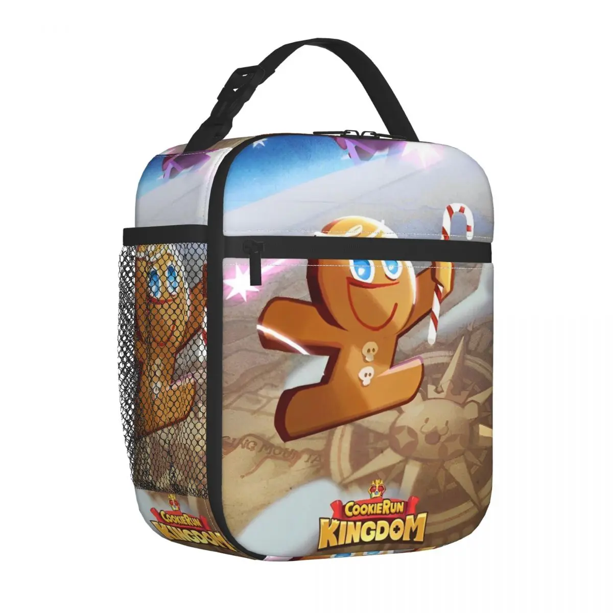 Cookie Run Kingdom Insulated Lunch Bags High Capacity Reusable Thermal Bag Tote Lunch Box School Picnic Food Bag