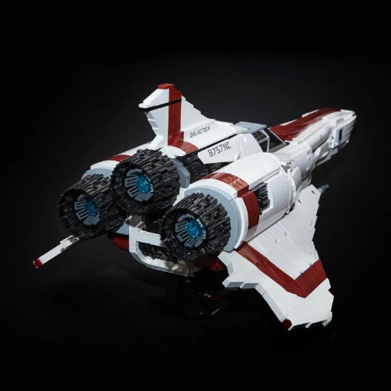 New Buildmoc Battle Galactica Colonial Viper MKII MOC-9424 Building Blocks Bricks DIY Kids for Toys Gifts Birthday Anime Boys