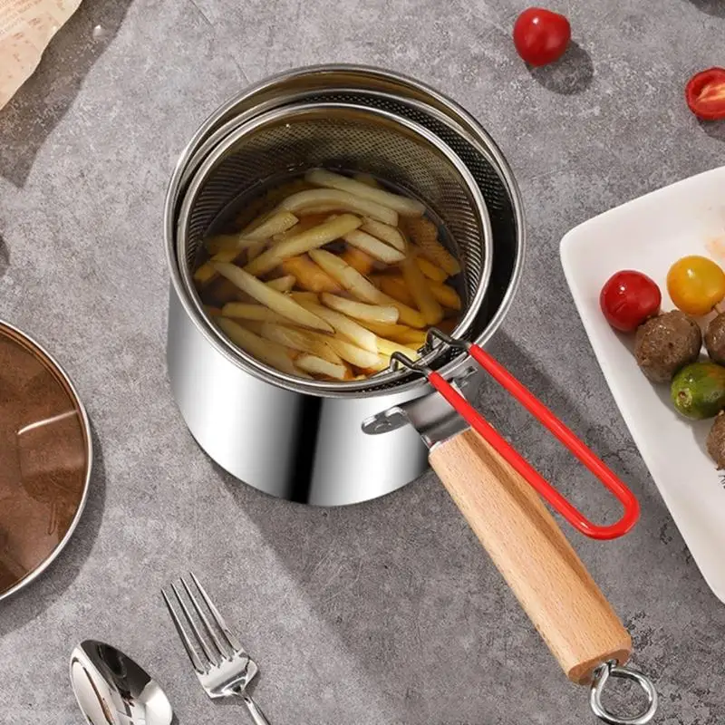   Stainless Steel Deep Fryers Frying Baking Pastry Tools Kitchen Cookware